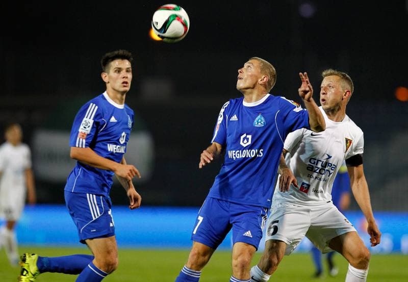 Football. T-Mobile Ekstraklasa. Ruch Chorzow - Pogon Szczecin. 06.03.2015