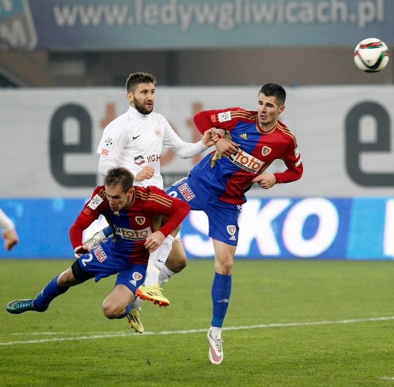 Football. PKO BP Ekstraklasa. Piast Gliwice - Zaglebie Lubin. 31.10.2015