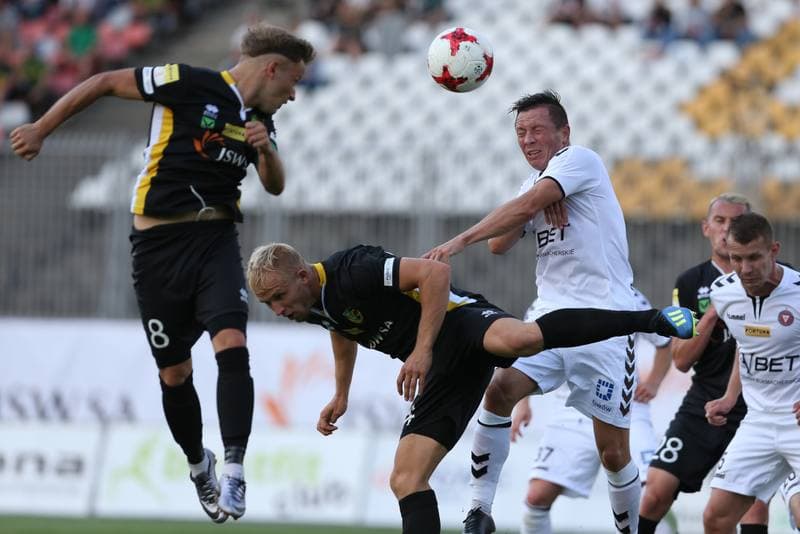 Football. Fortuna I Liga. GKS 1962 Jastrzebie - Garbarnia Krakow. 15.09.2018