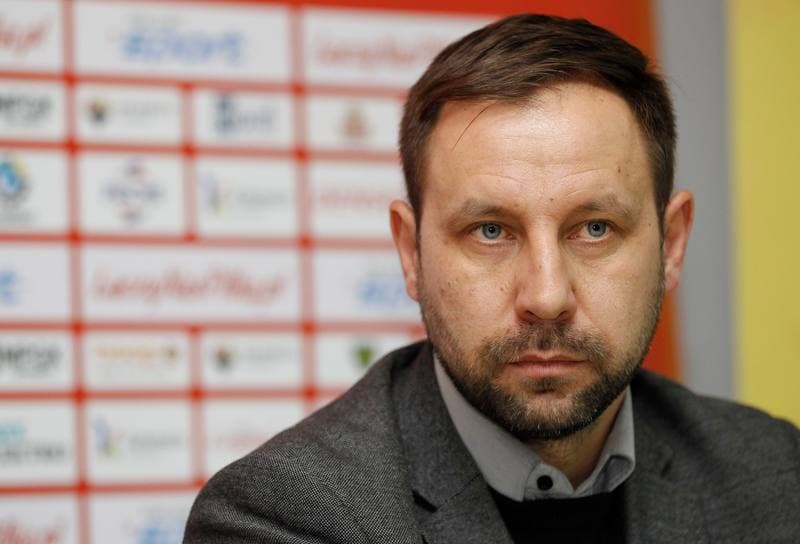 Football. GKS Katowice. Press Conference. 28.09.2015