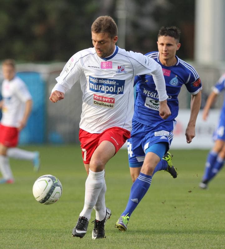 Football. T-Mobile Ekstraklasa. Podbeskidzie Bielsko Biala - Ruch Chorzow. 03.08.2014