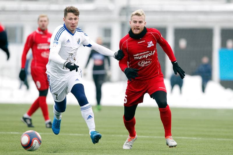Football. Sparing. FK Poprad - Podbeskidzie Bielsko-Biala. 20.01.2017