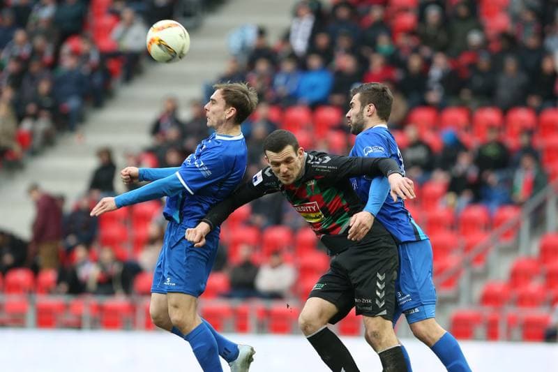 Football. Nice I Liga. GKS Tychy - MKS Kluczbork. 11.03.2017