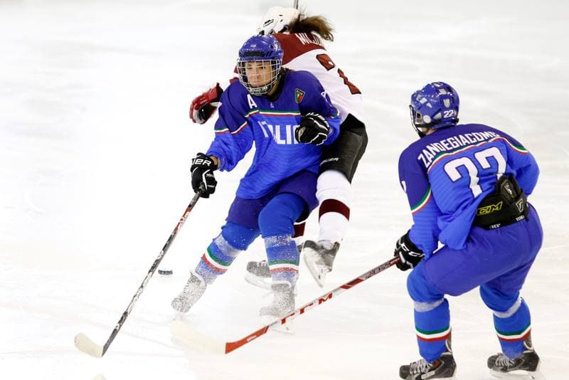 Ice Hockey. Women's World Championship. Italy - Latvia. 08.04.2017