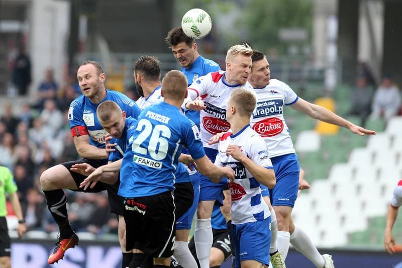 Football. Nice I Liga. Podbeskidzie Bielsko-Biala - Sandecja Nowy Sacz. 20.05.2017