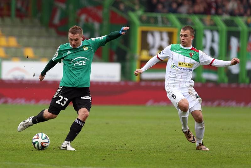 Football. I Liga. GKS Belchatow - Zaglebie Sosnowiec. 10.04.2016