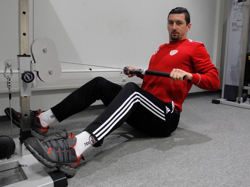 Football. Gornik Zabrze. Training. 17.01.2014
