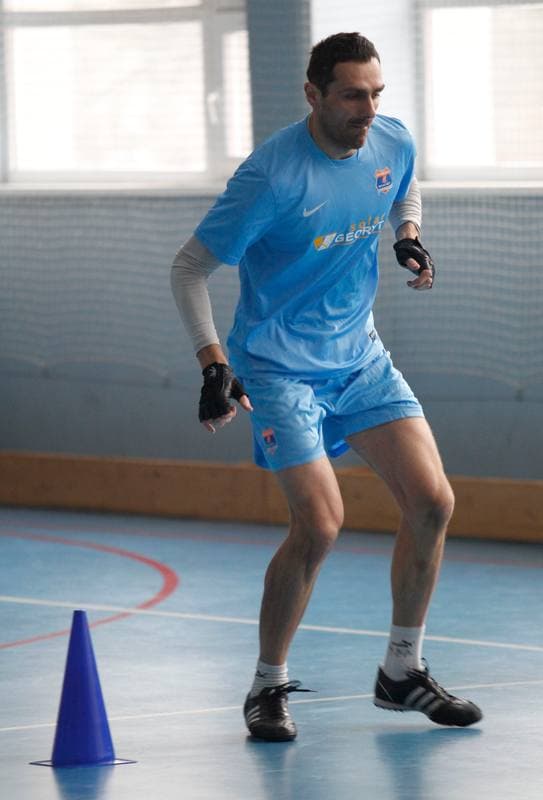 Football. Termalica Bruk-Bet Nieciecza. Training. 30.01.2014