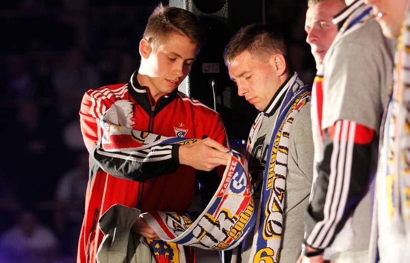 Football. Gornik Zabrze. Team Presentation. 08.02.2014