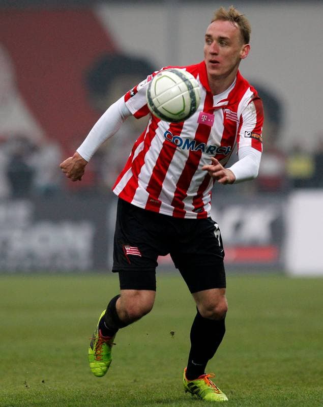 Football. T-Mobile Ekstraklasa. Cracovia Krakow - Slask Wroclaw. 02.03.2014