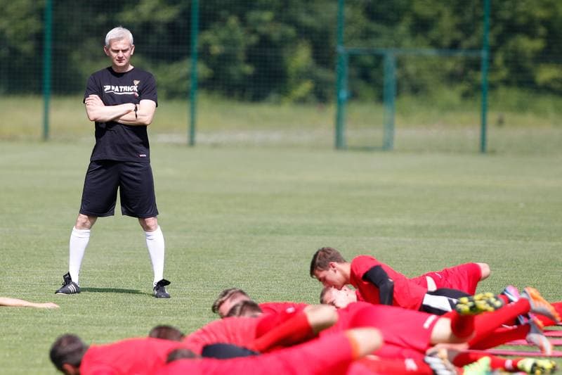 Football. Zaglebie Sosnowiec. Training. 22.06.2016