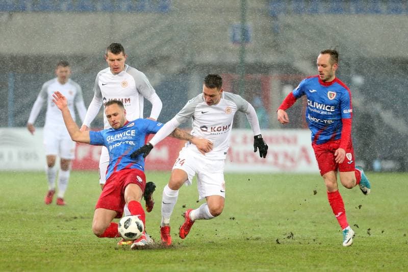 Football. Lotto Ekstraklasa. Piast Gliwice - Zaglebie Lubin. 16.03.2018