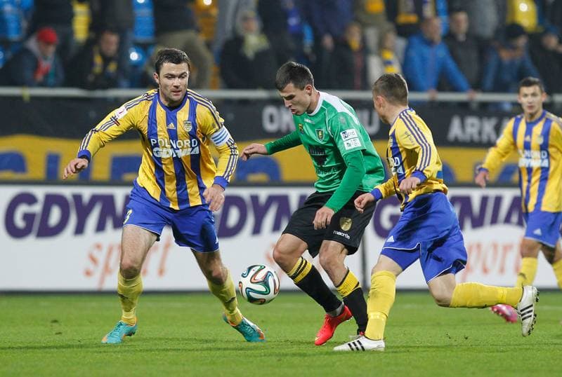 Football. I Liga. Arka Gdynia - GKS Katowice. 16.11.2014
