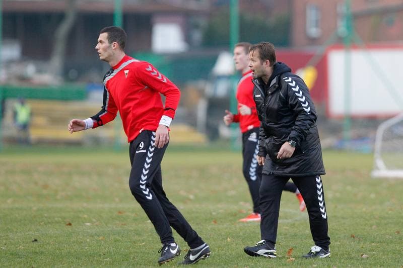 Football. GKS Tychy. Training. 02.11.2016