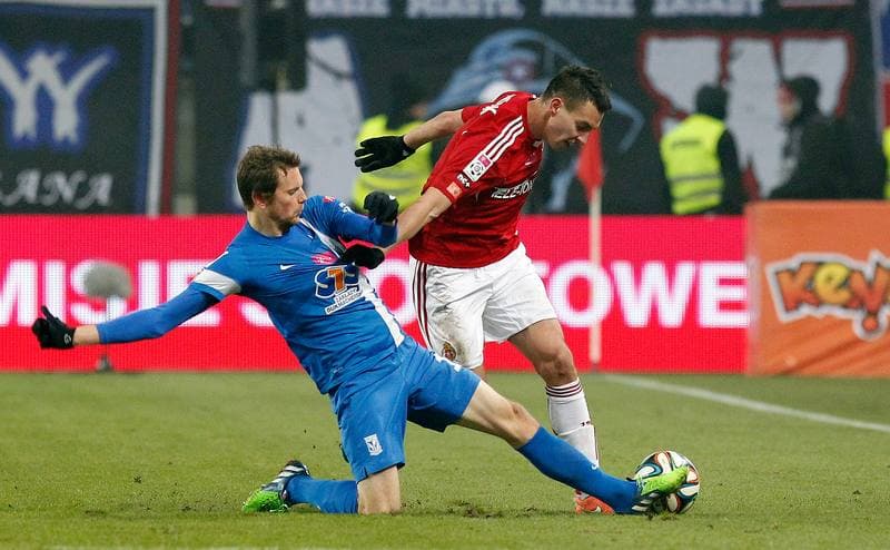 Football. T-Mobile Ekstraklasa. Wisla Krakow - Lech Poznan. 07.12.2014
