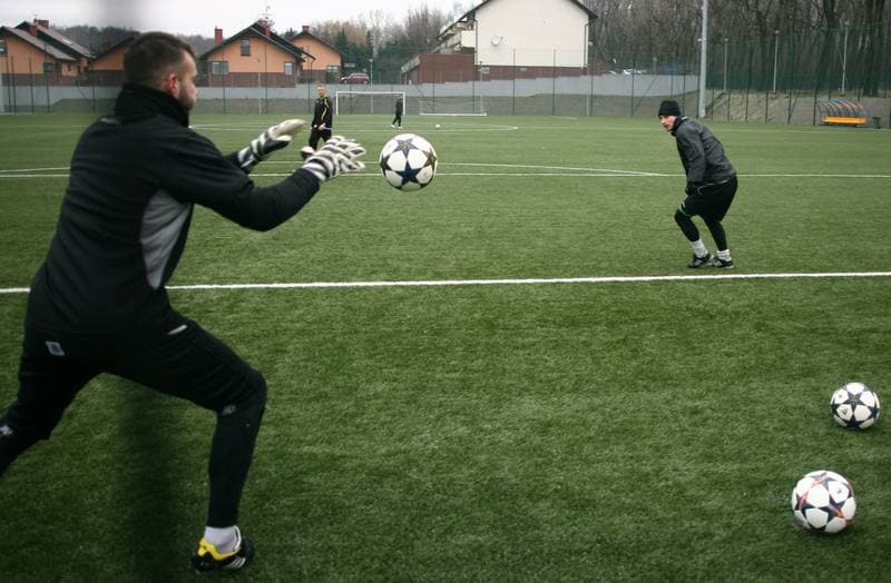 Football. GKS Katowice. Training. 28.05.2015