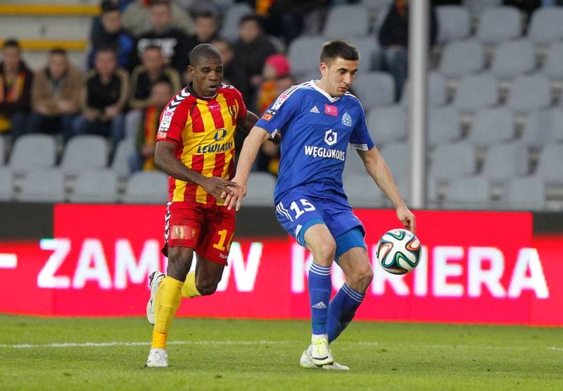 Football. T-Mobile Ekstraklasa. Korona Kielce - Ruch Chorzow. 17.04.2015