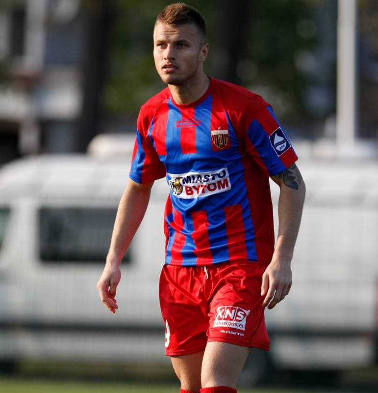 Football. III Liga Opolsko Slaska. Grunwald Ruda Slaska - Polonia Bytom. 29.04.2015