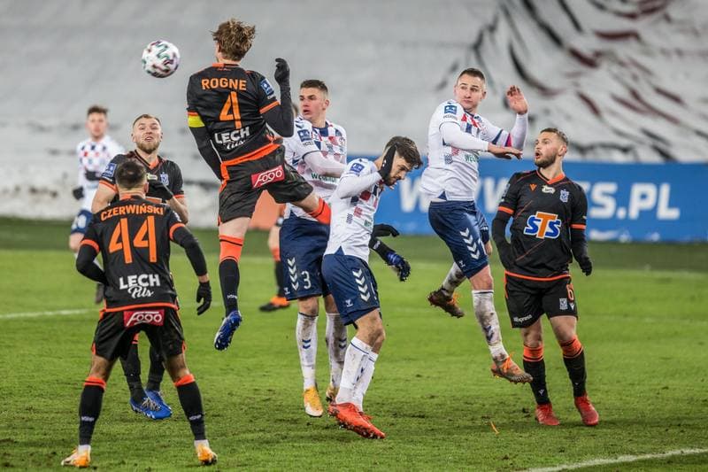 Football. PKO BP Ekstraklasa. Gornik Zabrze - Lech Poznan. 30.01.2021