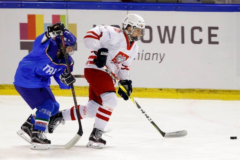 Ice Hockey. Women's World Championship. Poland - Italy. 11.04.2017