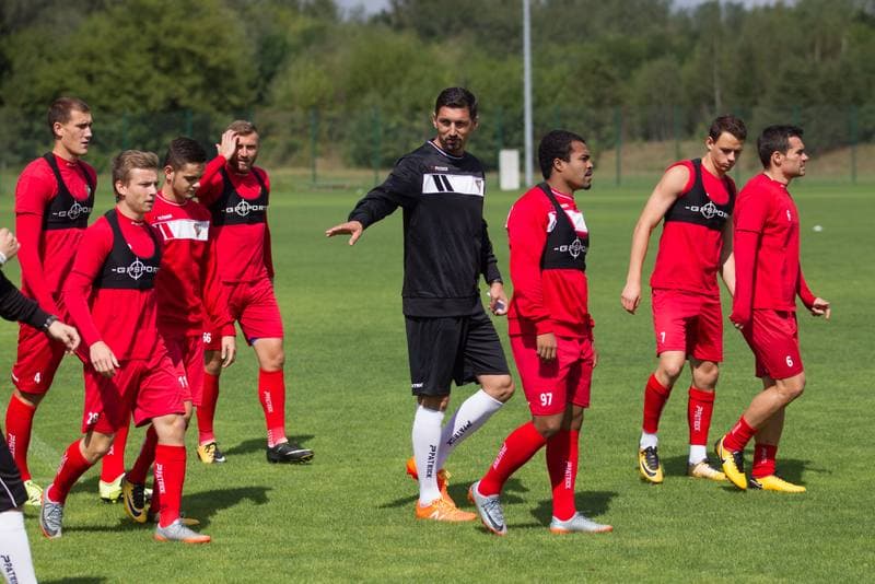Football. Zaglebie Sosnowiec. Training. 21.08.2017