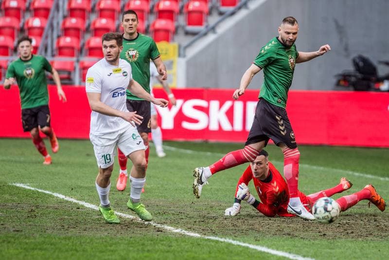 Football. Fortuna I Liga. GKS Tychy - Radomiak Radom. 20.04.2021