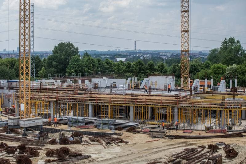 Football. Zaglebiowski Park Sportowy. Construction. 09.06.2021