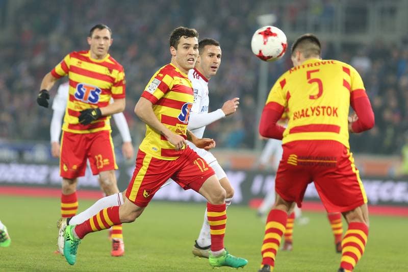 Football. Lotto Ekstraklasa. Gornik Zabrze - Jagiellonia Bialystok. 24.11.2017