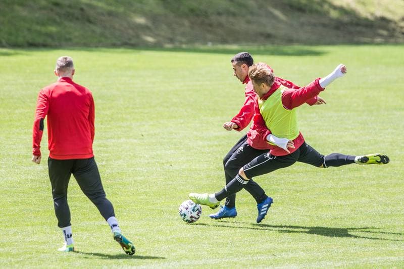 Football. Gornik Zabrze. Training. 12.05.2020