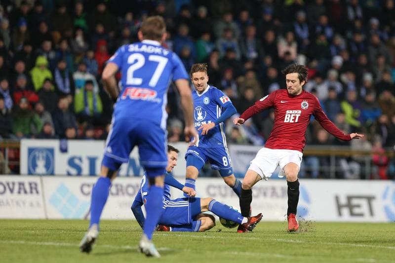 Football. Het Liga. Sigma Olomouc - Sparta Prague. 26.11.2017