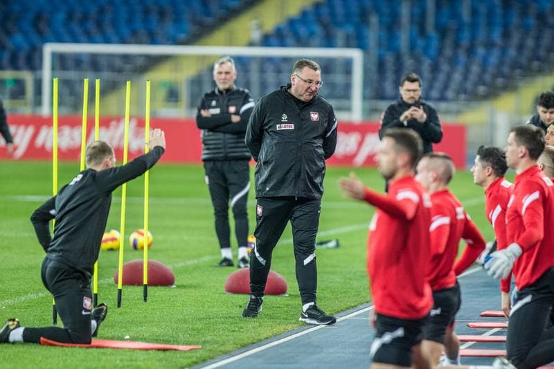 Football. Poland national team. Training. 21.03.2022