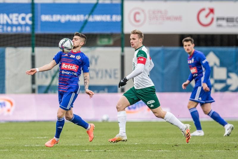 Football. PKO BP Ekstraklasa. Piast Gliwice - Slask Wroclaw. 06.02.2021