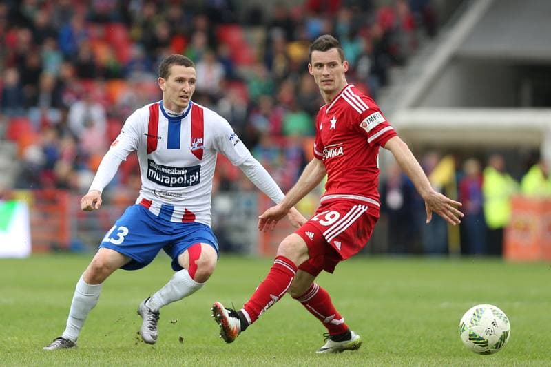 Football. Ekstraklasa. Podbeskidzie Bielsko-Biala - Wisla Krakow. 14.05.2016