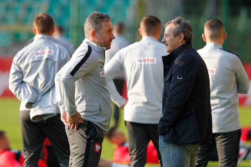 Football. Poland national team. Training. 08.10.2018