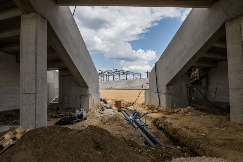Football. Zaglebiowski Park Sportowy. Construction. 09.06.2021