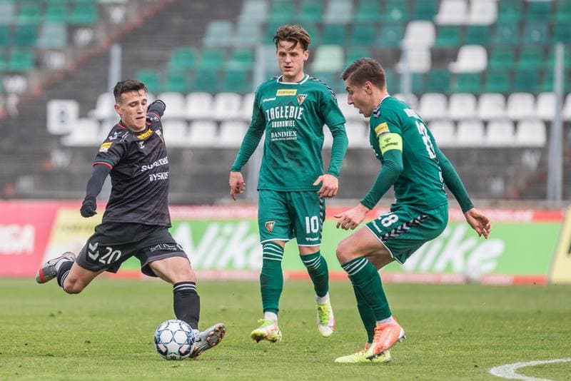 Football. Sparing. Zaglebie Sosnowiec - GKS Tychy. 13.11.2021