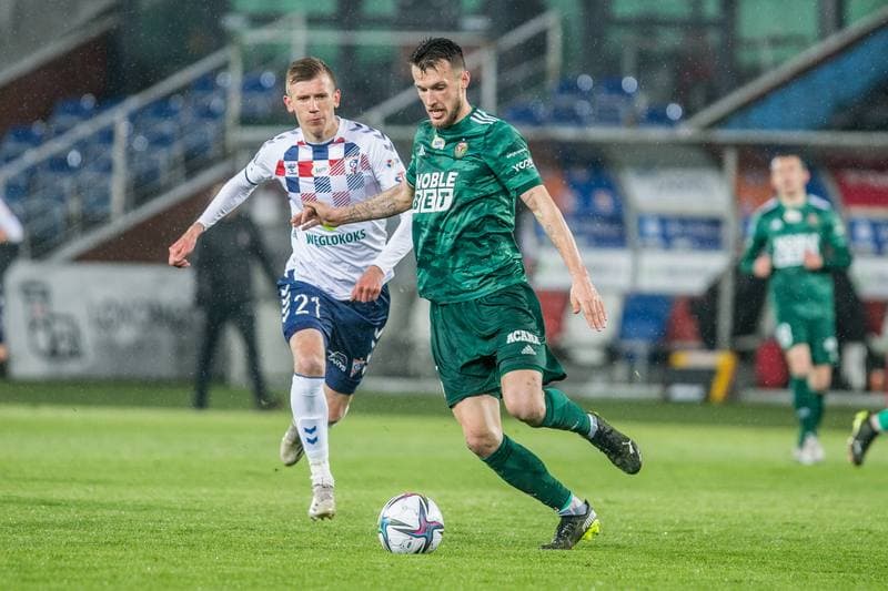 Football. PKO BP Ekstraklasa. Gornik Zabrze - Slask Wroclaw. 16.04.2021