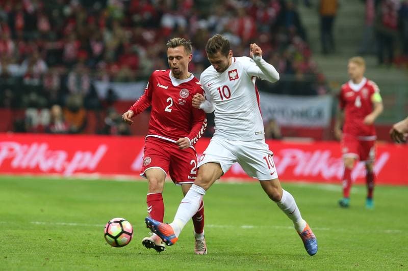 Football. World Cup Qualifiers. Poland - Denmark. 08.10.2016