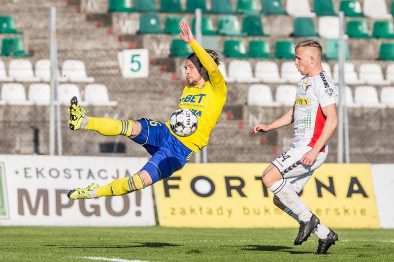 Football. Fortuna I Liga. Zaglebie Sosnowiec - Arka Gdynia. 28.04.2021