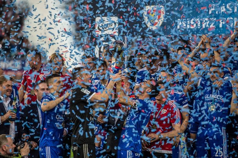 Football. Lotto Ekstraklasa. Piast Gliwice - Lech Poznan. 19.05.2019