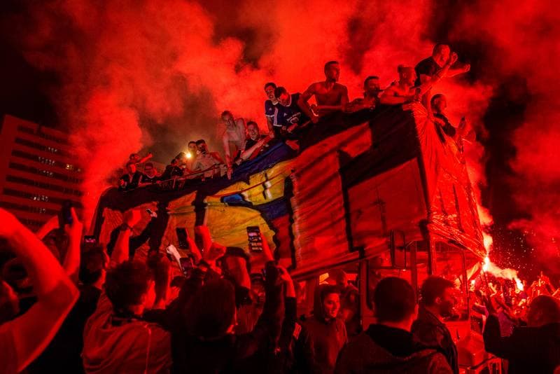Football. Piast Gliwice. Celebration. 19.05.2019