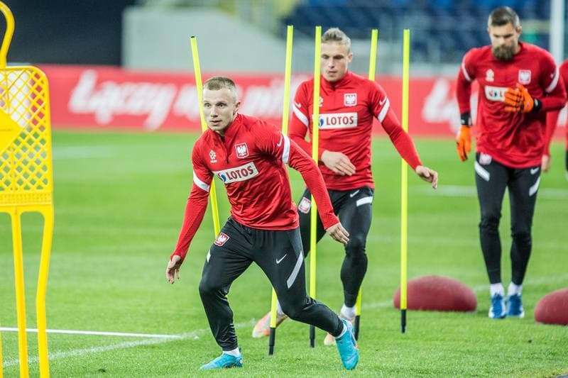 Football. Poland national team. Training. 21.03.2022