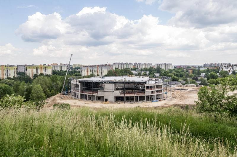 Football. Zaglebiowski Park Sportowy. Construction. 09.06.2021