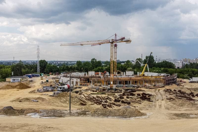 Football. Zaglebiowski Park Sportowy. Construction. 09.06.2021