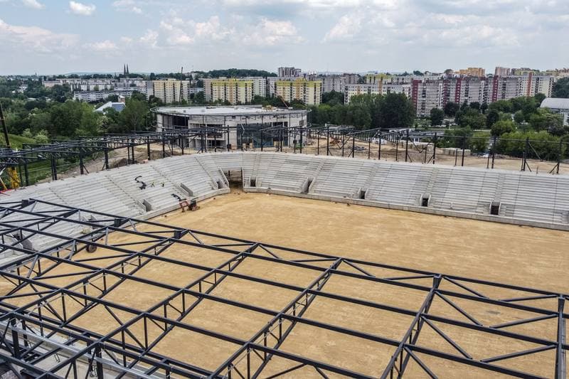 Football. Zaglebiowski Park Sportowy. Construction. 09.06.2021