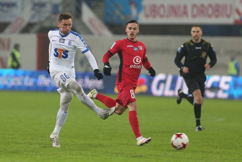 Football. Lotto Ekstraklasa. Piast Gliwice - Lech Poznan. 18.02.2017