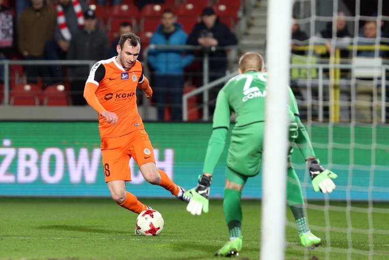 Football. Lotto Ekstraklasa. Cracovia Krakow - Zaglebie Lubin. 13.03.2017