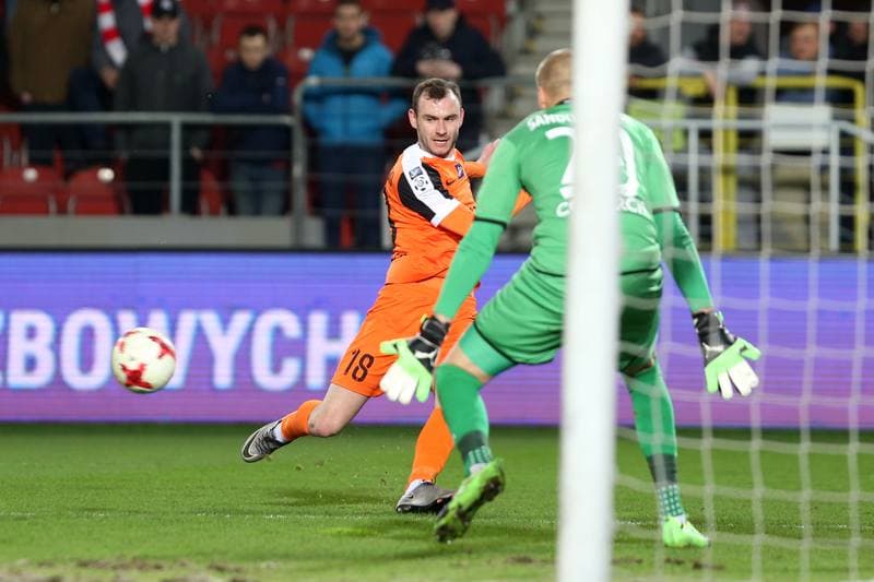 Football. Lotto Ekstraklasa. Cracovia Krakow - Zaglebie Lubin. 13.03.2017