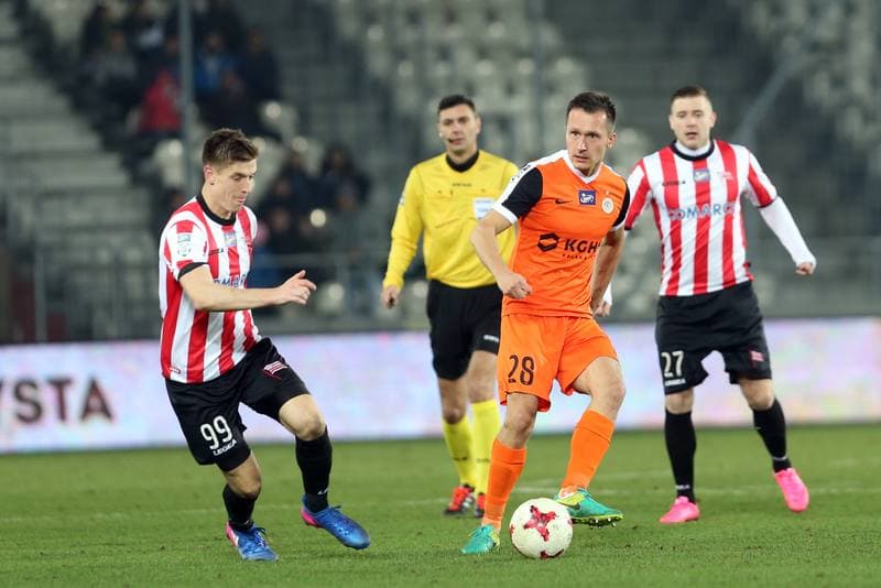 Football. Lotto Ekstraklasa. Cracovia Krakow - Zaglebie Lubin. 13.03.2017