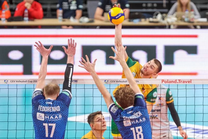 Volleyball. CEV Cup. Aluron CMC Warta Zawiercie - TSV Raiffeisen Hartberg. 25.10.2023